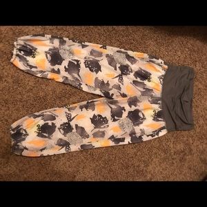Lululemon high waisted floral joggers